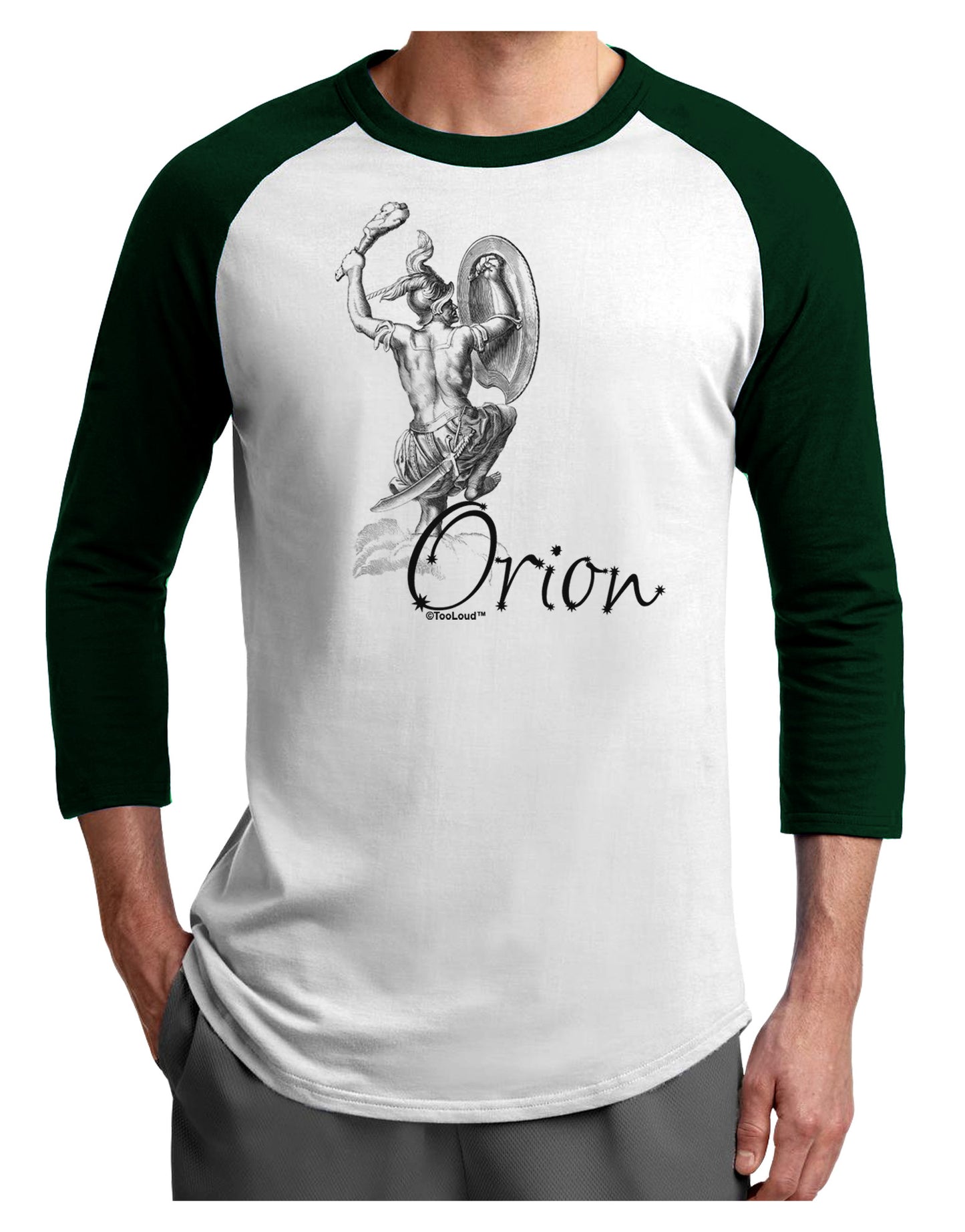 Orion Illustration Adult Raglan Shirt-TooLoud-White-Forest-X-Small-Davson Sales