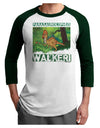 Parasaurolophus Walkeri - With Name Adult Raglan Shirt-TooLoud-White-Forest-X-Small-Davson Sales