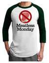 Meatless Monday Adult Raglan Shirt by TooLoud-TooLoud-White-Forest-X-Small-Davson Sales