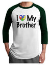 I Heart My Brother - Autism Awareness Adult Raglan Shirt by TooLoud-TooLoud-White-Forest-X-Small-Davson Sales