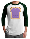 Cute Matching Design - PB and J - Jelly Adult Raglan Shirt by TooLoud-TooLoud-White-Forest-X-Small-Davson Sales