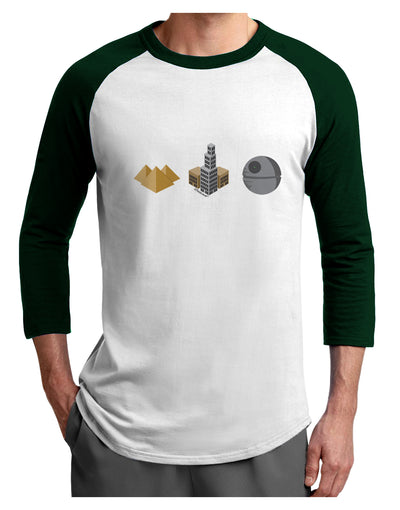 History of Architecture Funny Sci-fi Adult Raglan Shirt by TooLoud-TooLoud-White-Forest-X-Small-Davson Sales