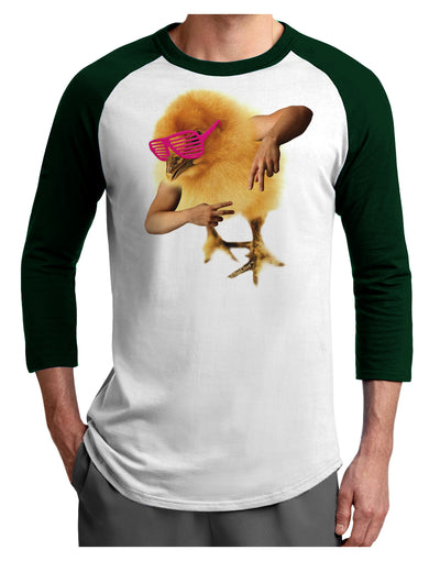 Bro Chick Adult Raglan Shirt-Mens-Tshirts-TooLoud-White-Forest-X-Small-Davson Sales