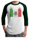 Mexican Flag Levels - Cinco De Mayo Adult Raglan Shirt-TooLoud-White-Forest-X-Small-Davson Sales