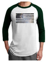 American Flag Galaxy Adult Raglan Shirt by TooLoud-TooLoud-White-Forest-X-Small-Davson Sales