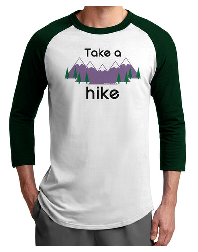Take a Hike Adult Raglan Shirt-Mens-Tshirts-TooLoud-White-Forest-X-Small-Davson Sales