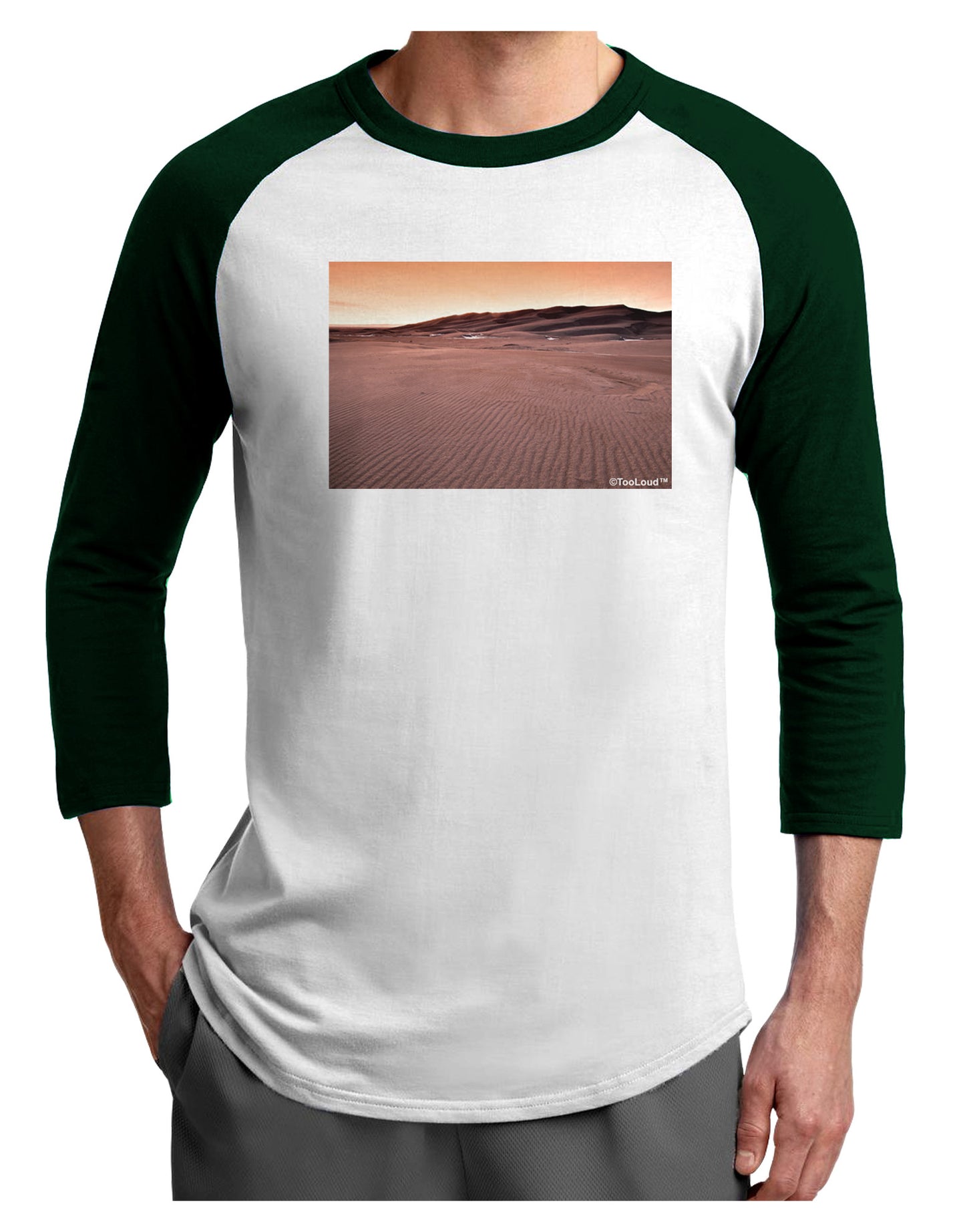 Victor Mines Adult Raglan Shirt-Raglan Shirt-TooLoud-White-Forest-X-Small-Davson Sales