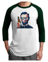Abraham Drinkoln Adult Raglan Shirt-Raglan Shirt-TooLoud-White-Forest-X-Small-Davson Sales