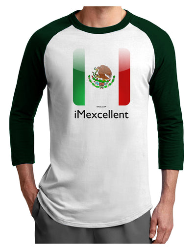 iMexcellent Icon - Cinco de Mayo Adult Raglan Shirt-TooLoud-White-Forest-X-Small-Davson Sales