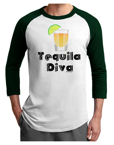 Tequila Diva - Cinco de Mayo Design Adult Raglan Shirt by TooLoud-TooLoud-White-Forest-X-Small-Davson Sales