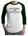 Love Begins With You and Me Adult Raglan Shirt by TooLoud-TooLoud-White-Forest-X-Small-Davson Sales