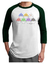 Cute Hatching Chicks Group Adult Raglan Shirt by TooLoud-TooLoud-White-Forest-X-Small-Davson Sales