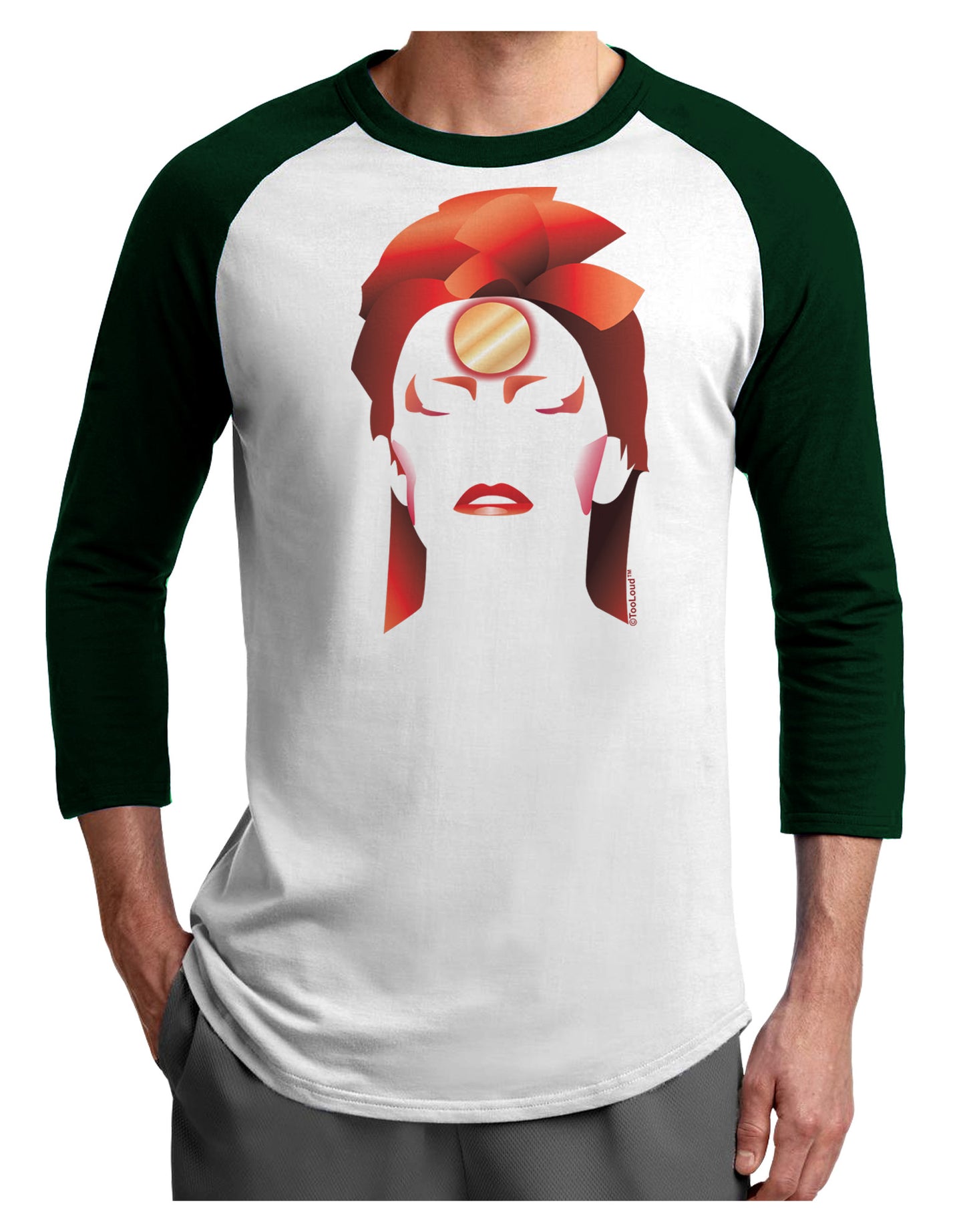 The Zig Adult Raglan Shirt-Raglan Shirt-TooLoud-White-Forest-X-Small-Davson Sales