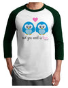 Owl You Need Is Love - Blue Owls Adult Raglan Shirt by TooLoud-TooLoud-White-Forest-X-Small-Davson Sales