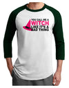 Witch - Bad Thing Hat Adult Raglan Shirt-Raglan Shirt-TooLoud-White-Forest-X-Small-Davson Sales