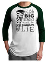 I Like Big Stacks -of books- Adult Raglan Shirt-TooLoud-White-Forest-X-Small-Davson Sales