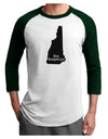 New Hampshire - United States Shape Adult Raglan Shirt by TooLoud-TooLoud-White-Forest-X-Small-Davson Sales