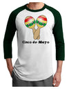 Cute Maracas Design - Cinco de Mayo Adult Raglan Shirt by TooLoud-TooLoud-White-Forest-X-Small-Davson Sales