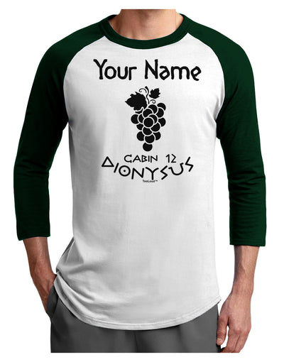 Personalized Cabin 12 Dionysus Adult Raglan Shirt by-Raglan Shirt-TooLoud-White-Forest-X-Small-Davson Sales