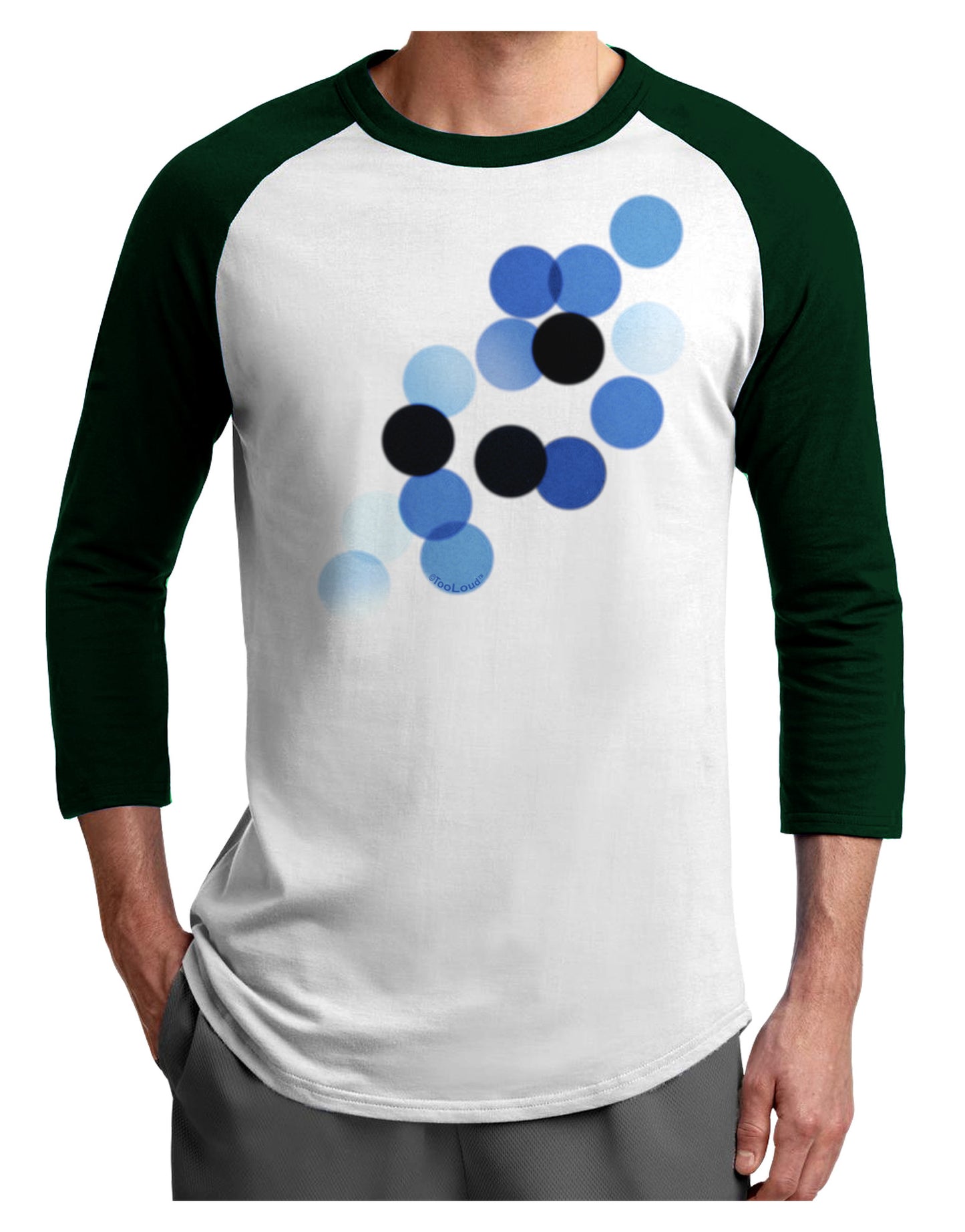 Inverted Bokeh Adult Raglan Shirt by-Raglan Shirt-TooLoud-White-Forest-X-Small-Davson Sales