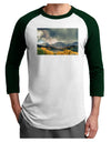 Colorado Mountain Scene Photo Adult Raglan Shirt-TooLoud-White-Forest-X-Small-Davson Sales