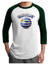 Soccer Ball Flag - Uruguay Adult Raglan Shirt-Raglan Shirt-TooLoud-White-Forest-X-Small-Davson Sales