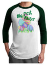 My First Easter Gel Look Print Adult Raglan Shirt-Raglan Shirt-TooLoud-White-Forest-X-Small-Davson Sales