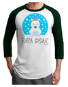 Matching Polar Bear Family - Papa Bear Adult Raglan Shirt by TooLoud-TooLoud-White-Forest-X-Small-Davson Sales