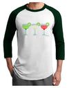 Margaritas - Mexican Flag Colors - Cinco de Mayo Adult Raglan Shirt by TooLoud-TooLoud-White-Forest-X-Small-Davson Sales