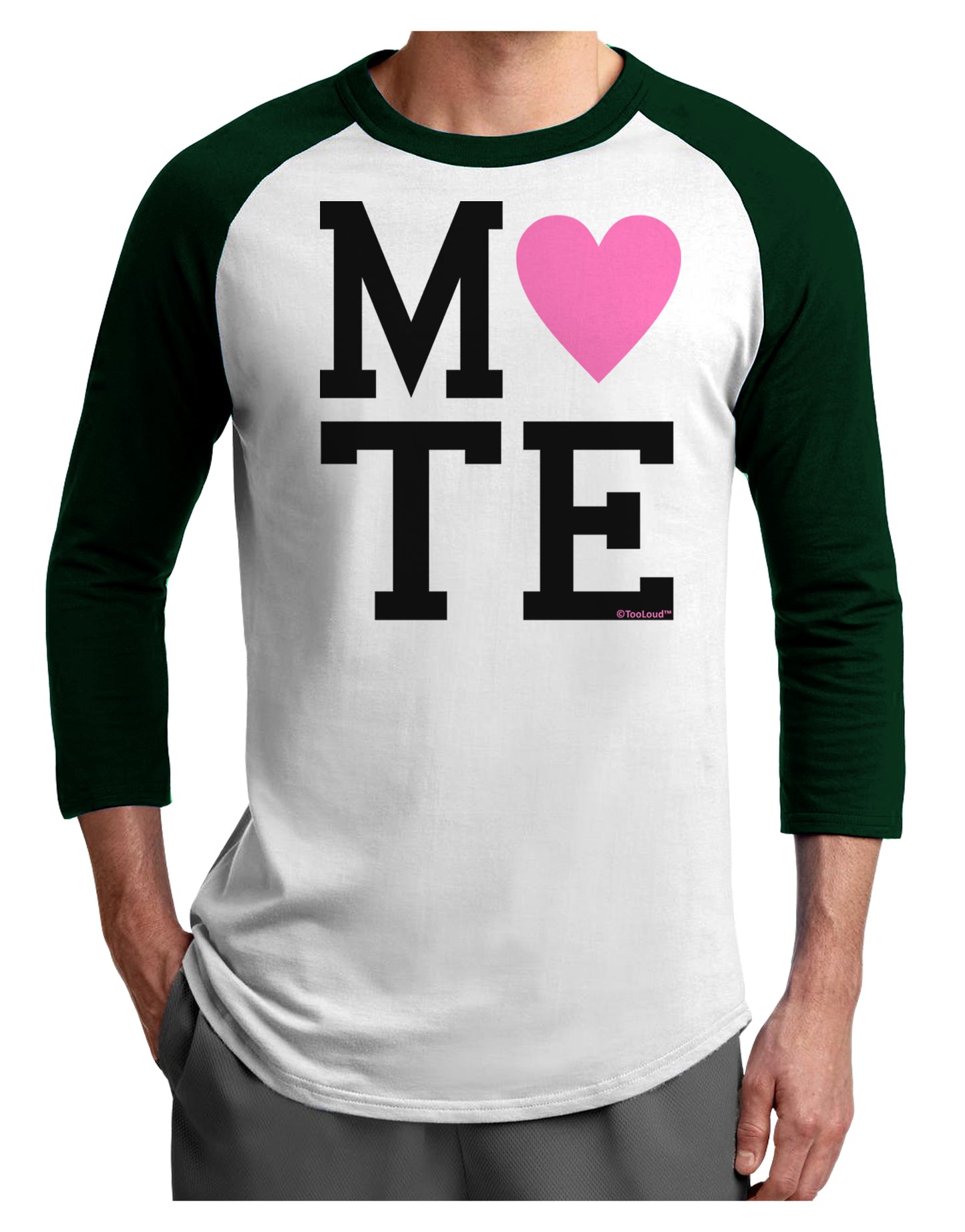 Matching Soulmate Design - Mate - Pink Adult Raglan Shirt by TooLoud-TooLoud-White-Forest-X-Small-Davson Sales