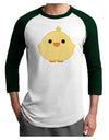 Cute Little Chick - Yellow Adult Raglan Shirt by TooLoud-TooLoud-White-Forest-X-Small-Davson Sales