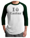 I Egg Cross Easter - Silver Glitter Adult Raglan Shirt by TooLoud-TooLoud-White-Forest-X-Small-Davson Sales