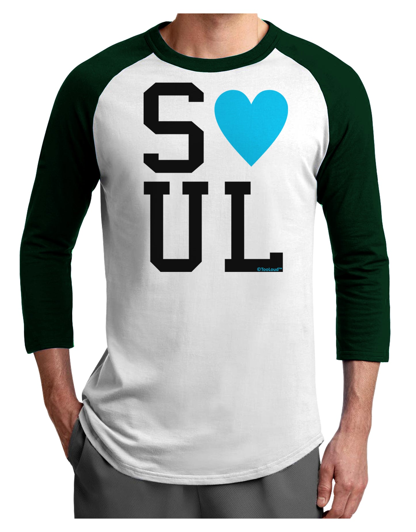 Matching Soulmate Design - Soul - Blue Adult Raglan Shirt by TooLoud-TooLoud-White-Forest-X-Small-Davson Sales
