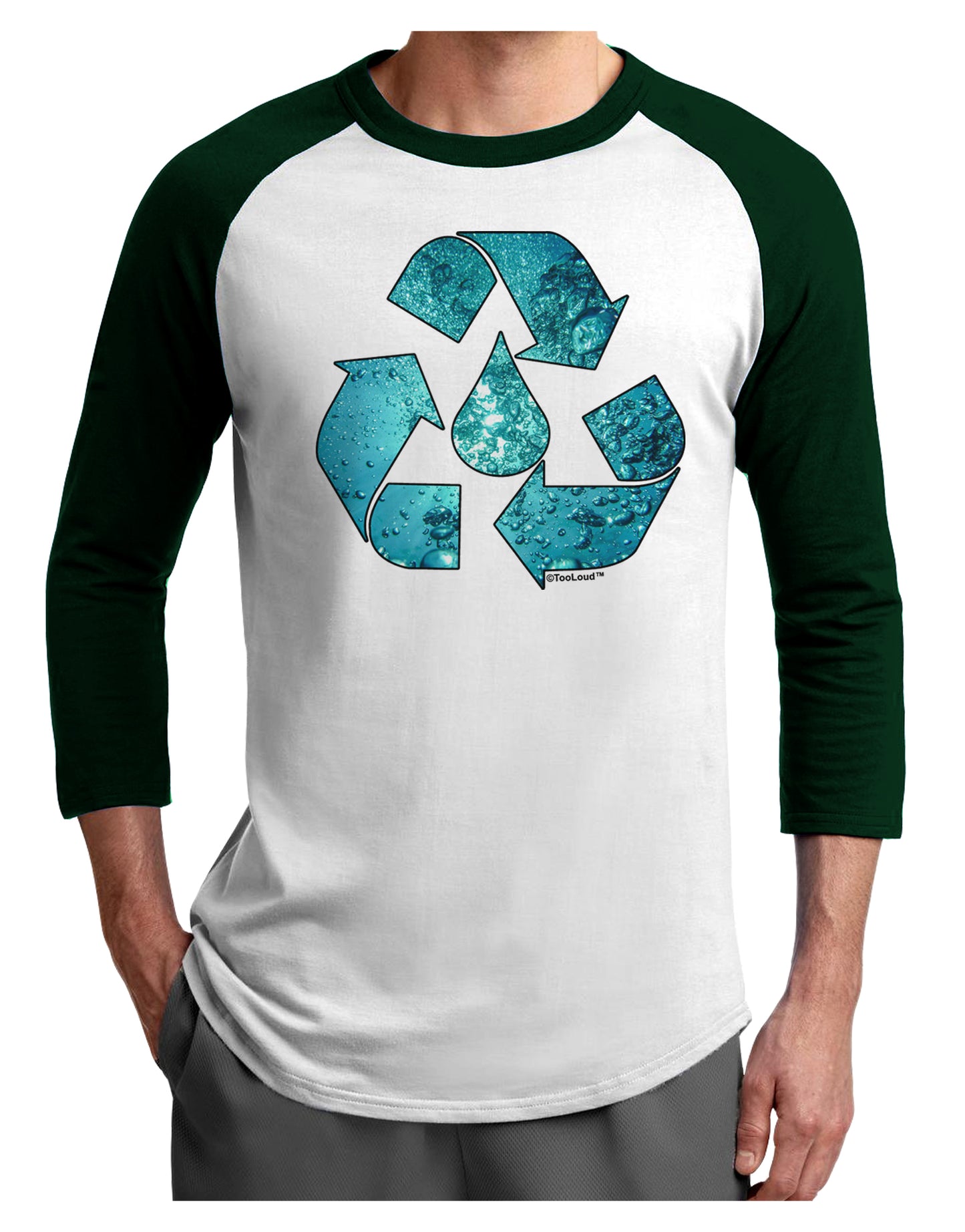 Water Conservation Adult Raglan Shirt by TooLoud-TooLoud-White-Forest-X-Small-Davson Sales