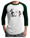 Marilyn Monroe Galaxy Design and Quote Adult Raglan Shirt by TooLoud-TooLoud-White-Forest-X-Small-Davson Sales