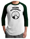 Future Astronaut Adult Raglan Shirt-TooLoud-White-Forest-X-Small-Davson Sales