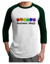 Autism Awareness Month - Colorful Puzzle Pieces Adult Raglan Shirt by TooLoud-TooLoud-White-Forest-X-Small-Davson Sales