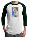 Adopt Cute Puppy Cat Adoption Adult Raglan Shirt-TooLoud-White-Forest-X-Small-Davson Sales