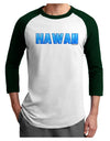 Hawaii Ocean Bubbles Adult Raglan Shirt by TooLoud-TooLoud-White-Forest-X-Small-Davson Sales
