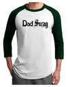 Dad Swag Text Adult Raglan Shirt by TooLoud-TooLoud-White-Forest-X-Small-Davson Sales