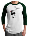 Rudolf the Ratchet Reindeer Adult Raglan Shirt-TooLoud-White-Forest-X-Small-Davson Sales