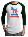 Future Democrat Adult Raglan Shirt-TooLoud-White-Forest-X-Small-Davson Sales