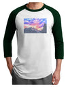 Colorado Rainbow Sunset Watercolor Adult Raglan Shirt-Raglan Shirt-TooLoud-White-Forest-X-Small-Davson Sales