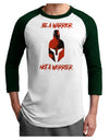 Be a Warrior Not a Worrier Adult Raglan Shirt by TooLoud-TooLoud-White-Forest-X-Small-Davson Sales