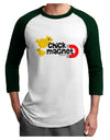 Cute Chick Magnet Design Adult Raglan Shirt-Raglan Shirt-TooLoud-White-Forest-X-Small-Davson Sales