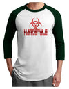 Hardstyle Biohazard Adult Raglan Shirt-Raglan Shirt-TooLoud-White-Forest-X-Small-Davson Sales