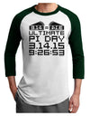 Ultimate Pi Day Design - Mirrored Pies Adult Raglan Shirt by TooLoud-TooLoud-White-Forest-X-Small-Davson Sales