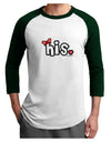Matching His and Hers Design - His - Red Bow Adult Raglan Shirt by TooLoud-TooLoud-White-Forest-X-Small-Davson Sales