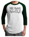 My Mom Rocks - Mother's Day Adult Raglan Shirt-TooLoud-White-Forest-X-Small-Davson Sales
