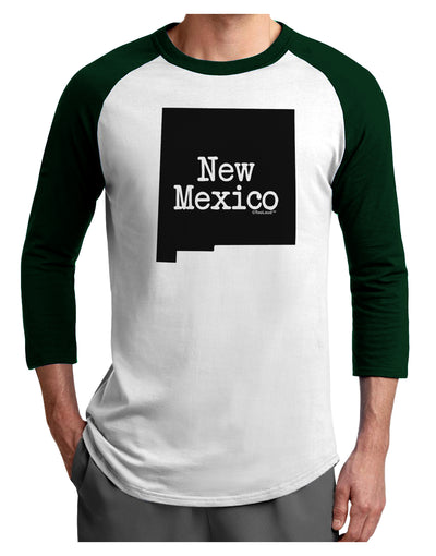 New Mexico - United States Shape Adult Raglan Shirt by TooLoud-TooLoud-White-Forest-X-Small-Davson Sales